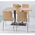 Modern Restaurant Dining Tables 4 Chairs Furniture Set for Sale